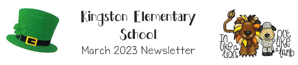 image of Kingston Elementary School March 2023 Newsletter