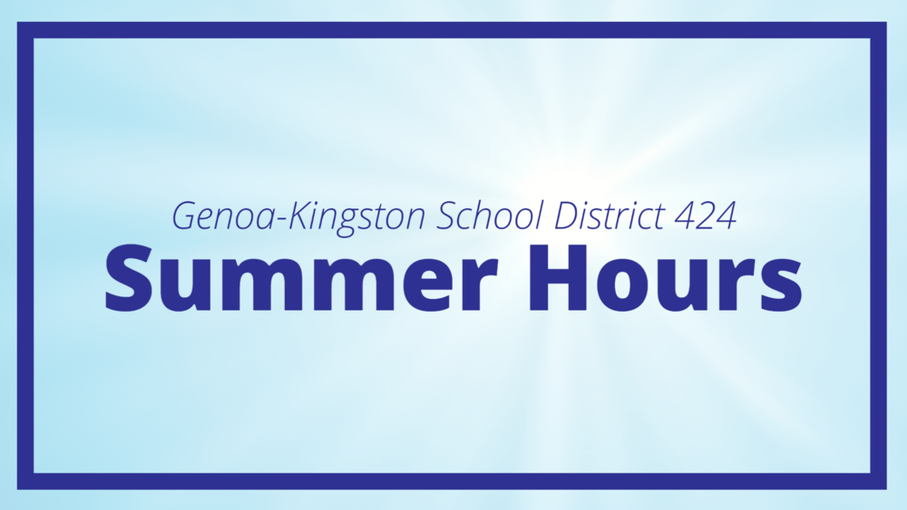 image of District summer hours